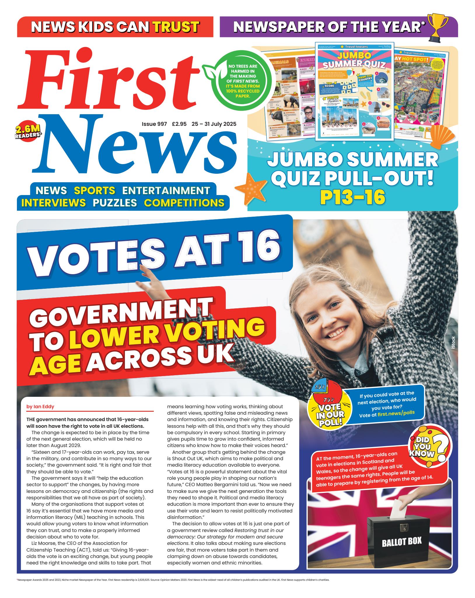 First News Newspaper Subscription