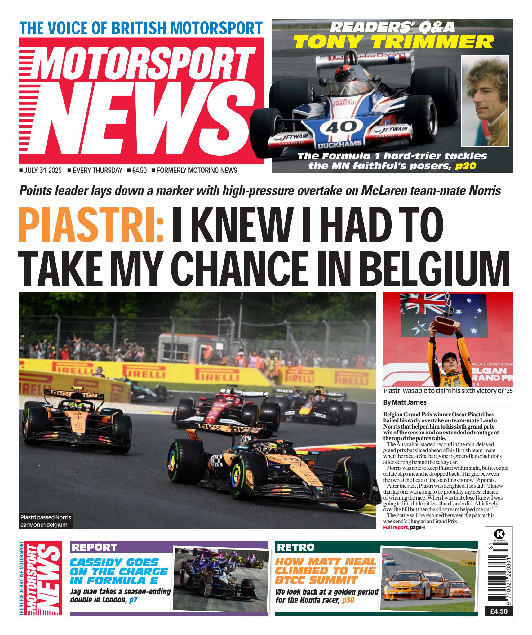 Motorsport News Magazine Subscription