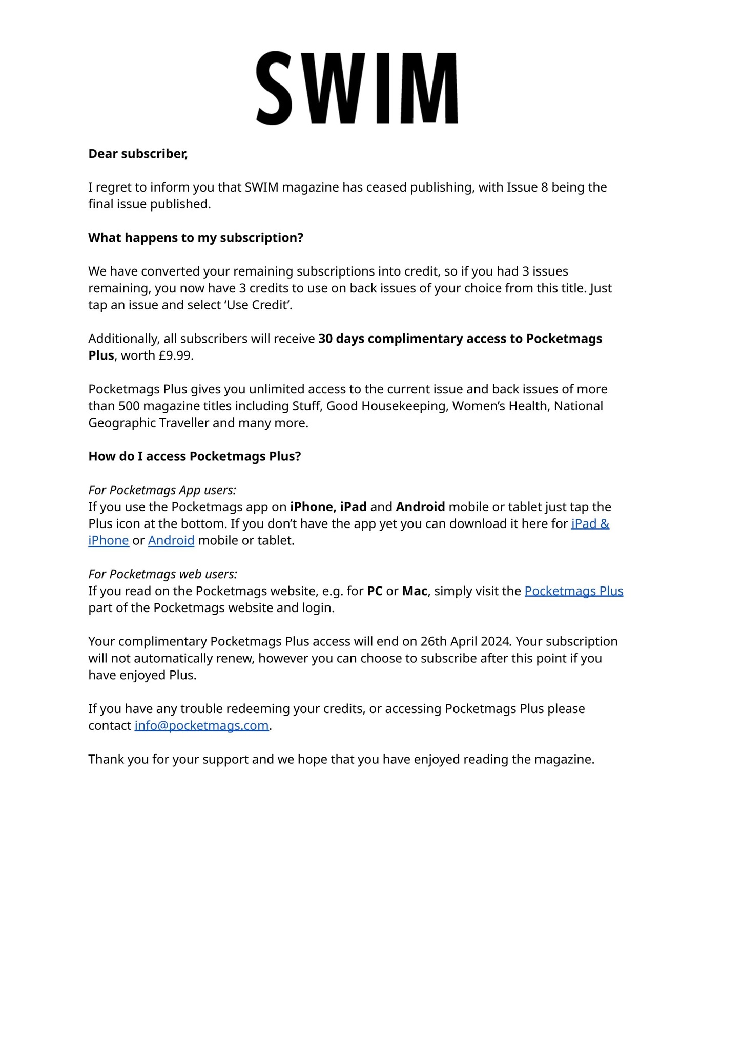 SWIM Magazine Subscription swim-magazine-subscription