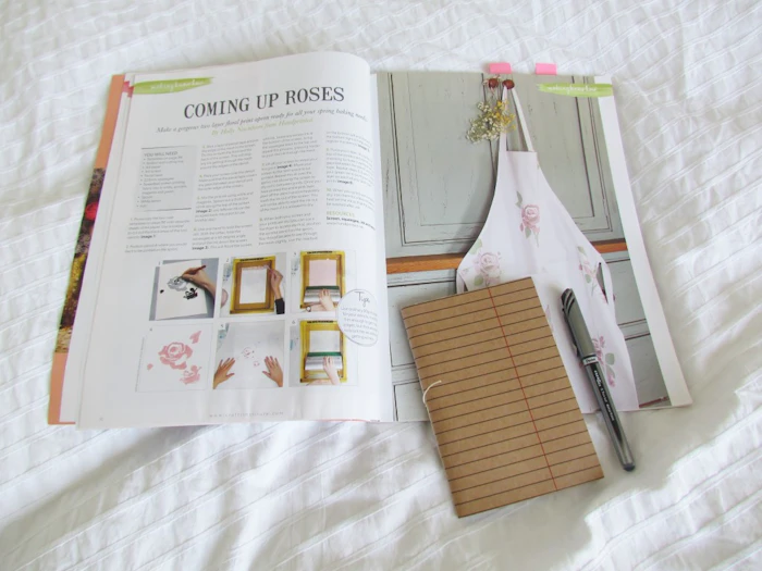 magazine.co.uk Making Magazine Spring Crafts roses apron