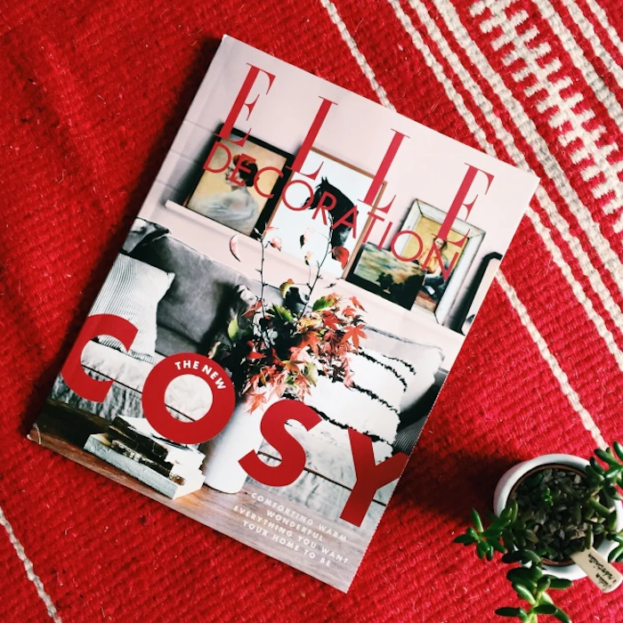 getting cosy with elle decoration magazine