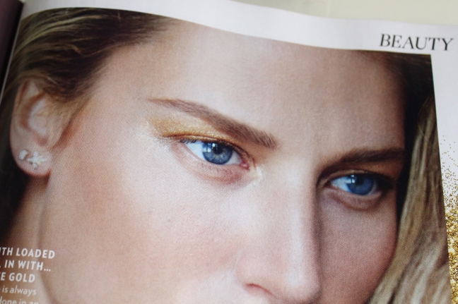 Red Magazine - Gold Eyeshadow Feature