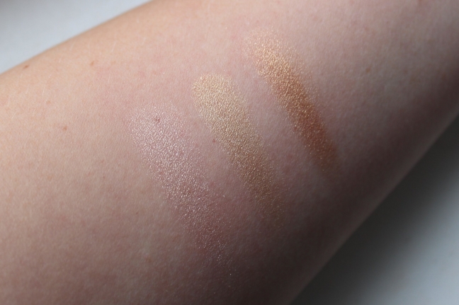Red Magazine - Gold Eyeshadow Swatches