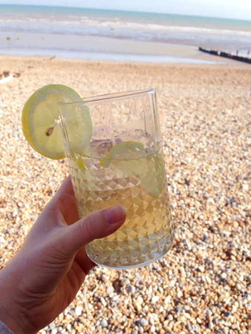 Jamie Oliver magazine cocktails on beach