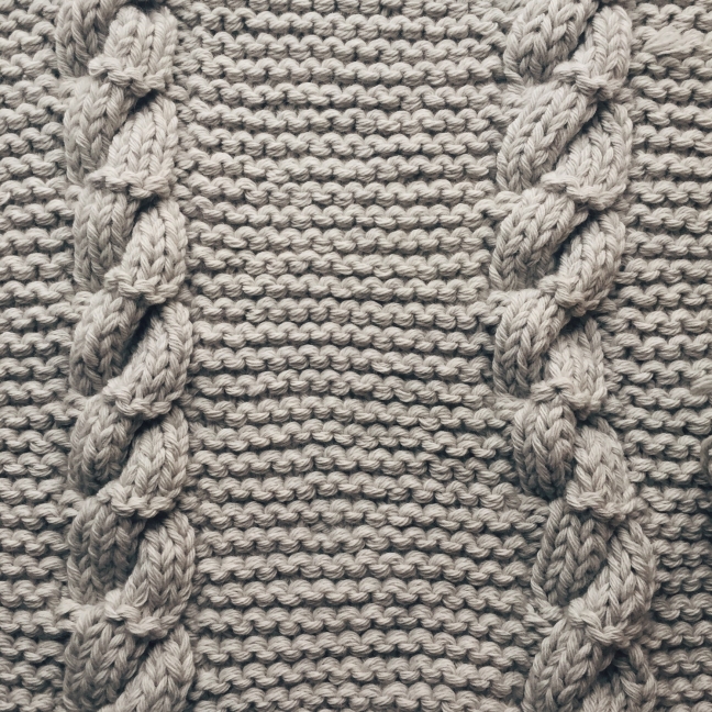 oversized cable knit blanket