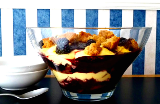 parkin-blackberry-trifle