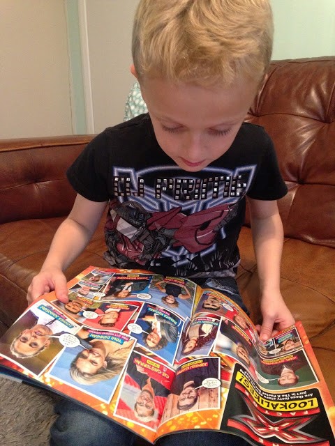 Match magazine kids reading