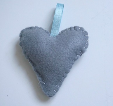 scandi heart felt hanging