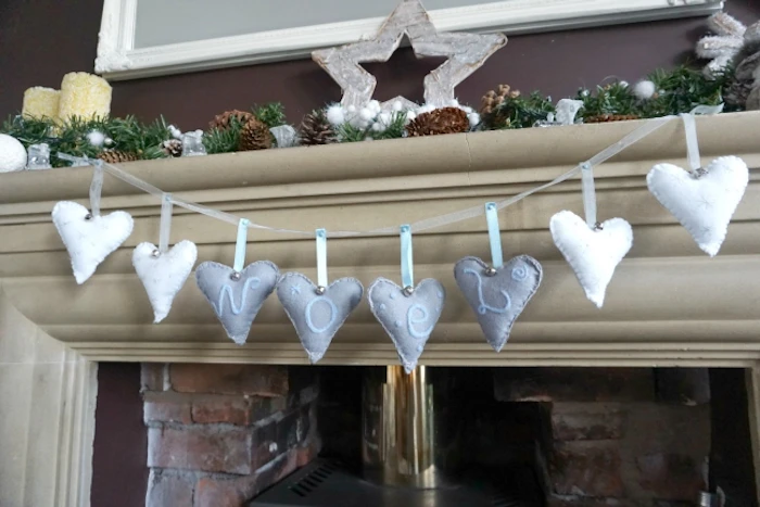 DIY scandinavian felt hanging