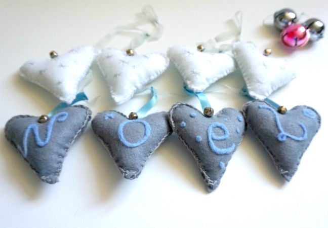 scandinavian felt heart craft diy
