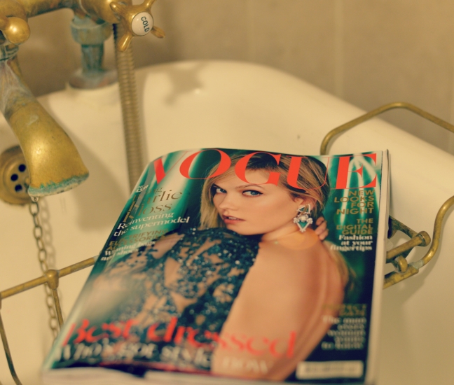 relax with vogue magazine