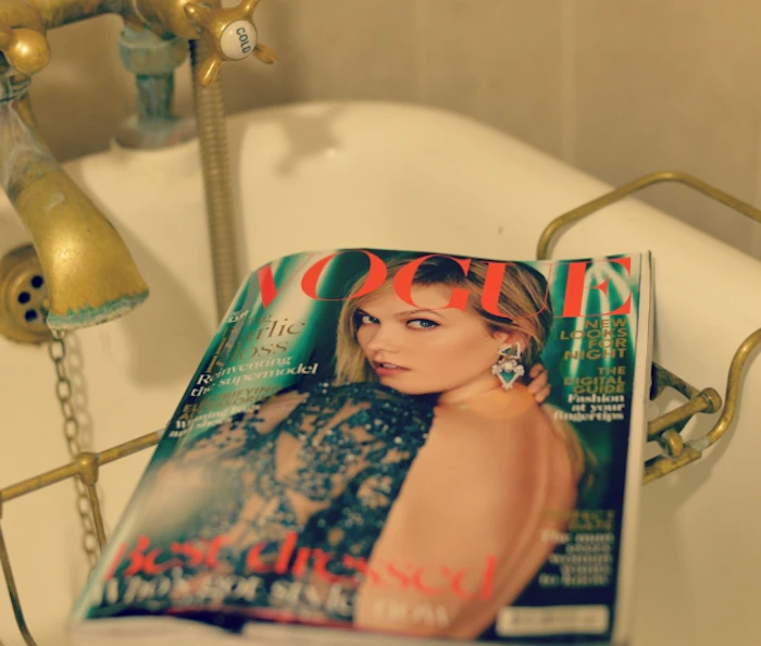 relax with vogue magazine