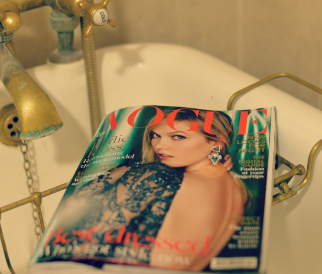 relax with vogue magazine