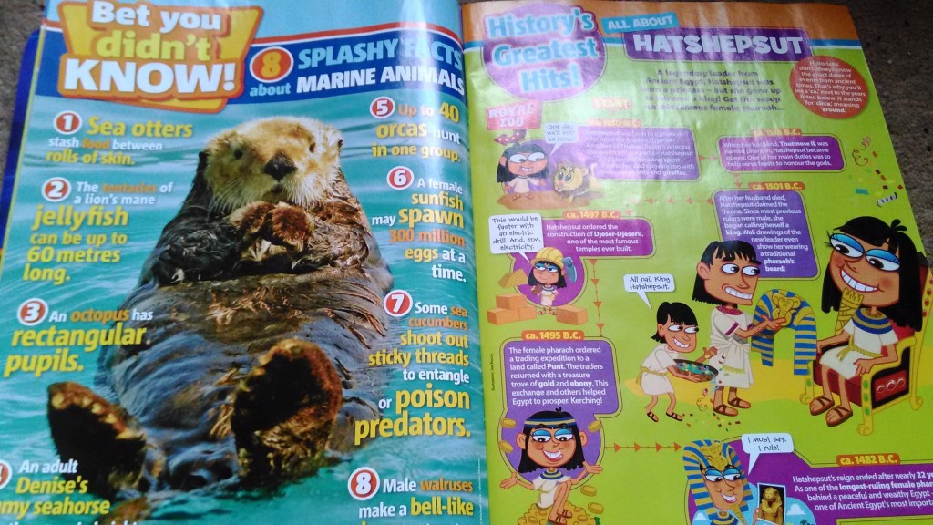 An inside spread of National Geographic Kids