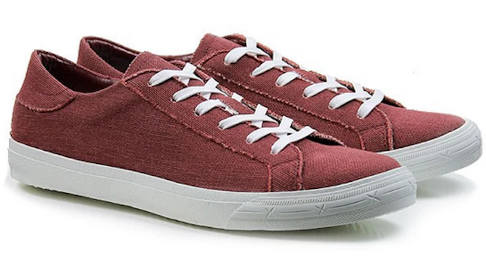A pair of red Low Sneakers from Wills London