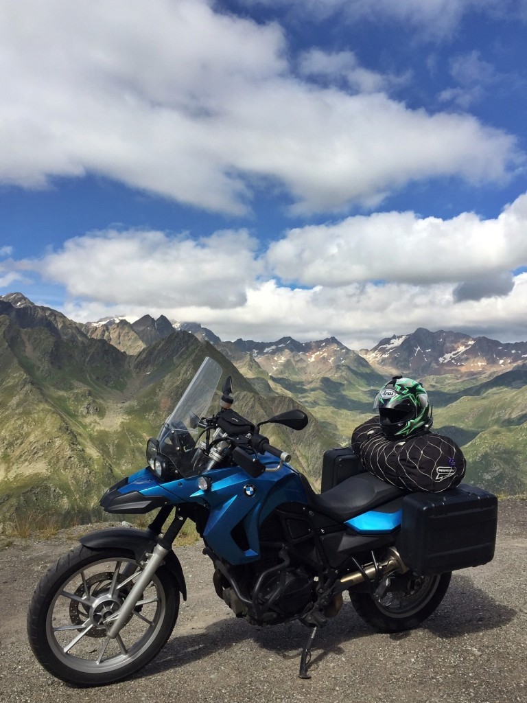 Motorbike in the Alps