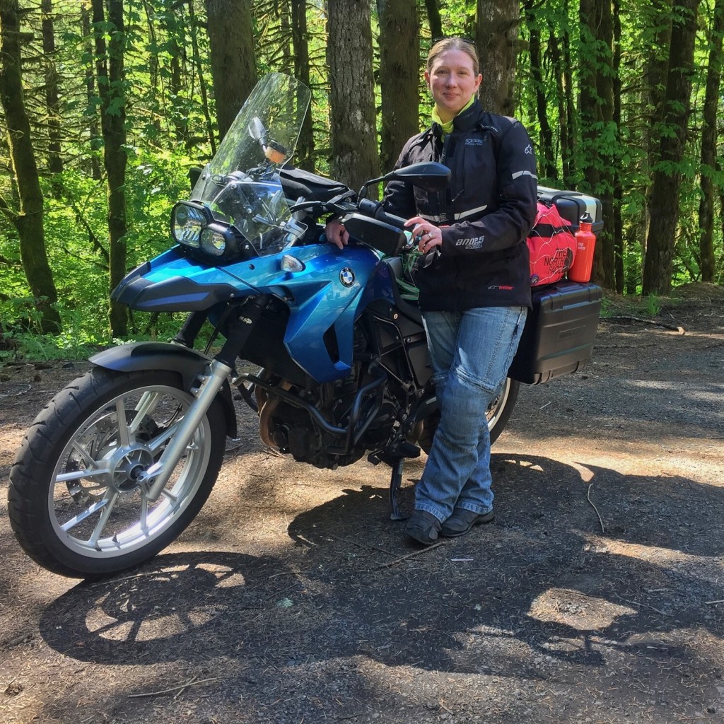 A BMW f650gs motorbike