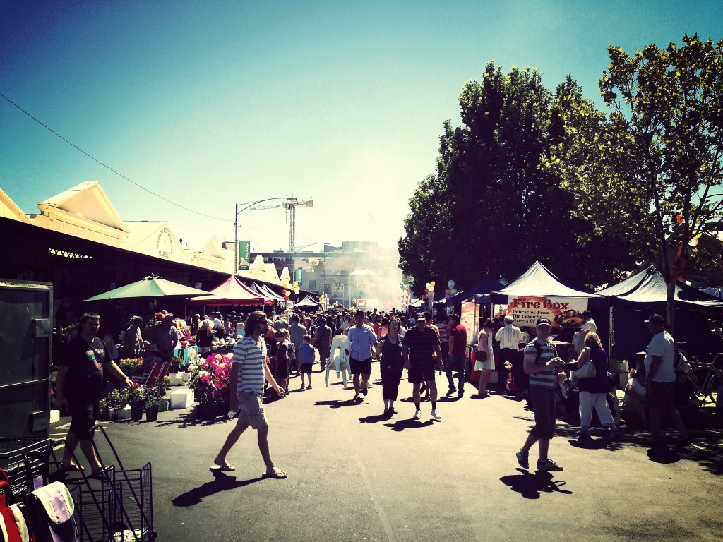 A British food festival on a sunny day
