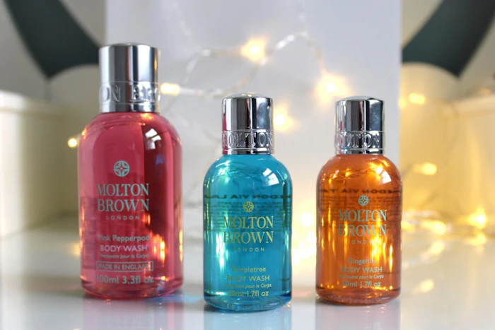 A close up shot of beauty products using f-stop number (3.5)
