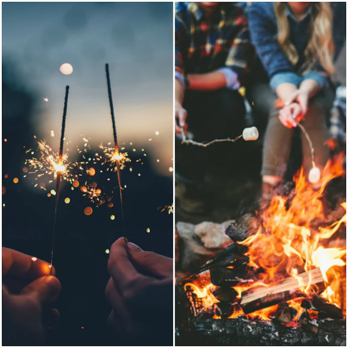 sparklersmarshmallows
