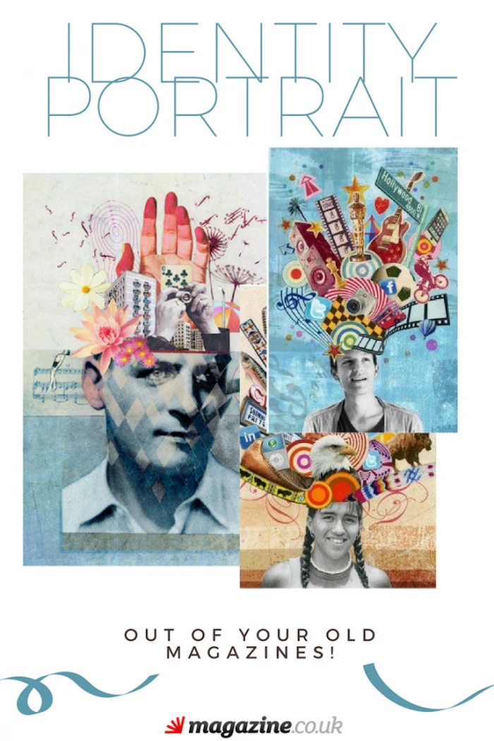 Identity Portrait out of Magazines | Magazine Crafts for Kids | magazine.co.uk
