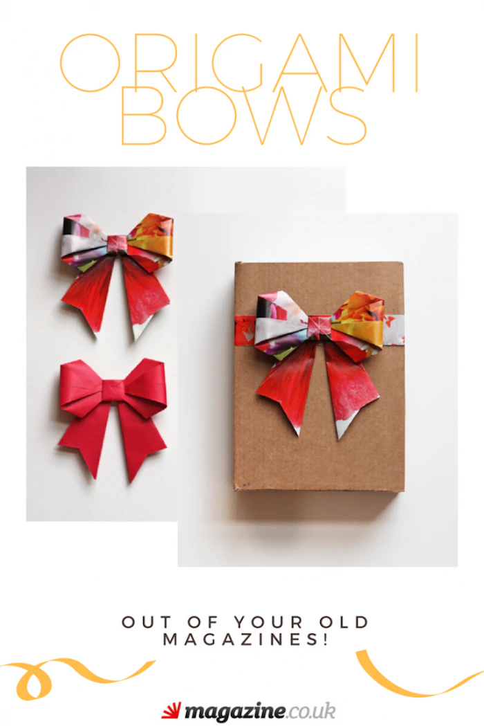 Origami Bows out of Magazines | Magazine Crafts | magazine.co.uk