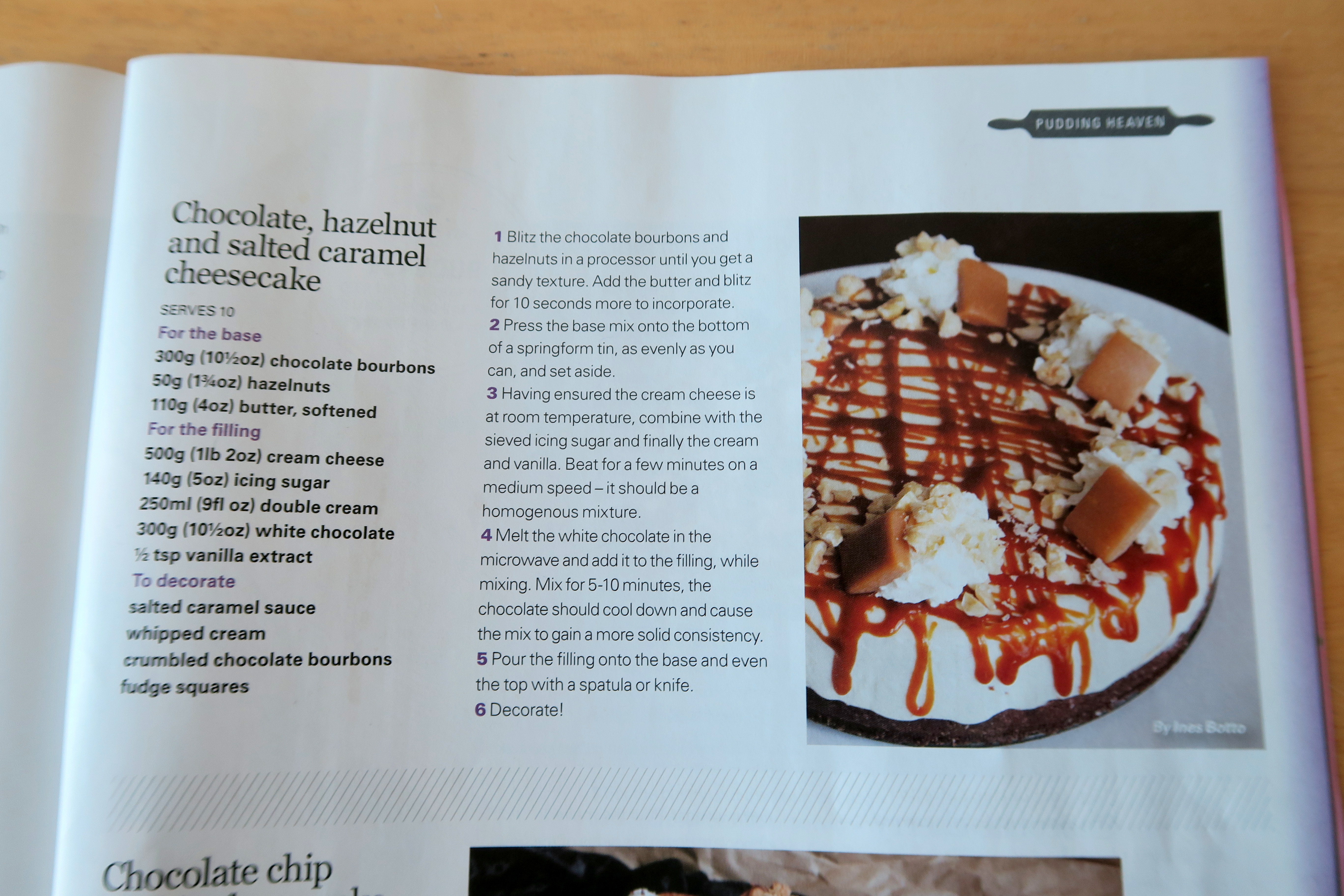 Chocolate, Hazelnut and Salted Caramel Cheesecake | Baking Heaven at magazine.co.uk