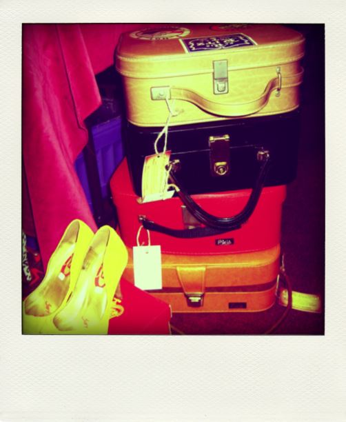 Vintage Suitcases in a Pile  Polly_Allen