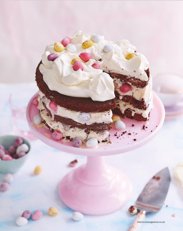 delicious Mini Egg Ice Cream Chocolate Layer Cake