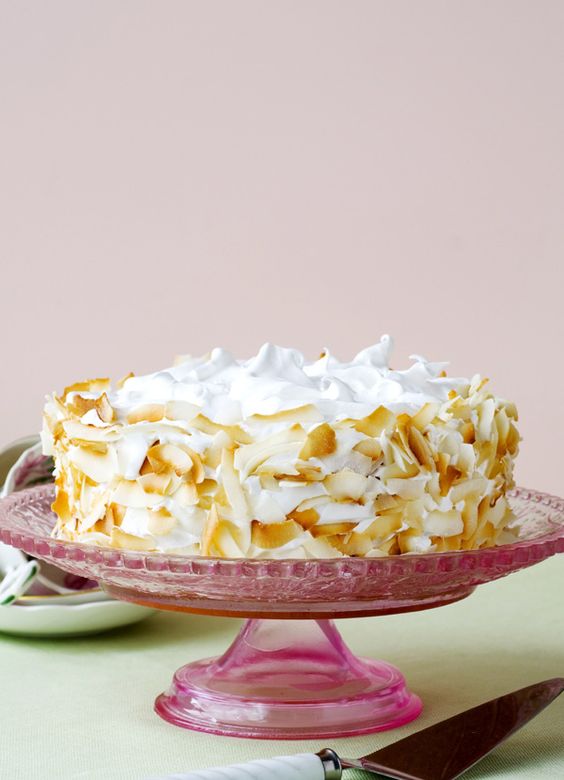 Olive Fluffy coconut and lime cake 