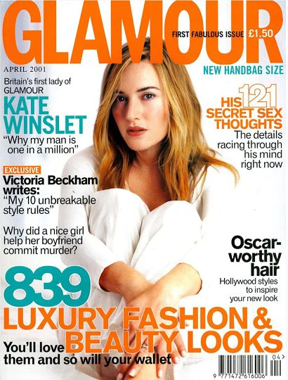 Glamour magazine April 2001 Kate Winslet