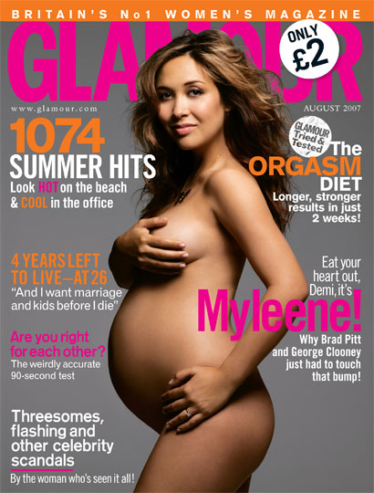 Glamour magazine August 2007 Myleene Klass