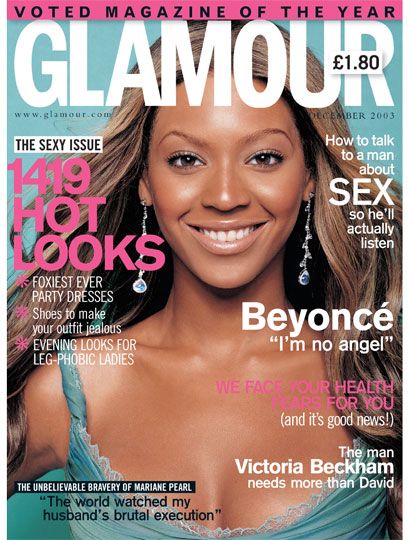 Glamour magazine December 2003 Beyonce
