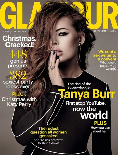 Glamour magazine December 2015 Tanya Burr