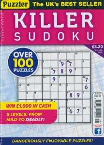 Puzzler Killer Sudoku Magazine